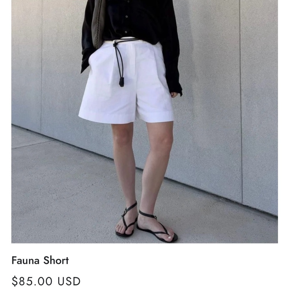 Darling Society- White LINEN Women's Shorts